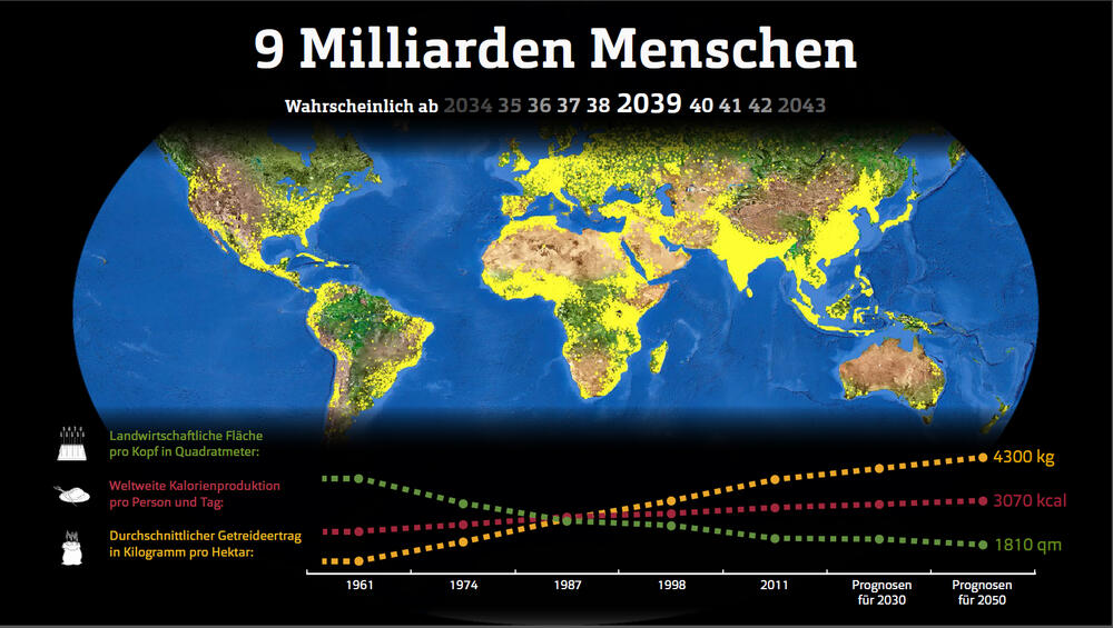 Grafik aus der ÜberLebensmittel-Ausstellung © Deutsche Bundesstiftung Umwelt